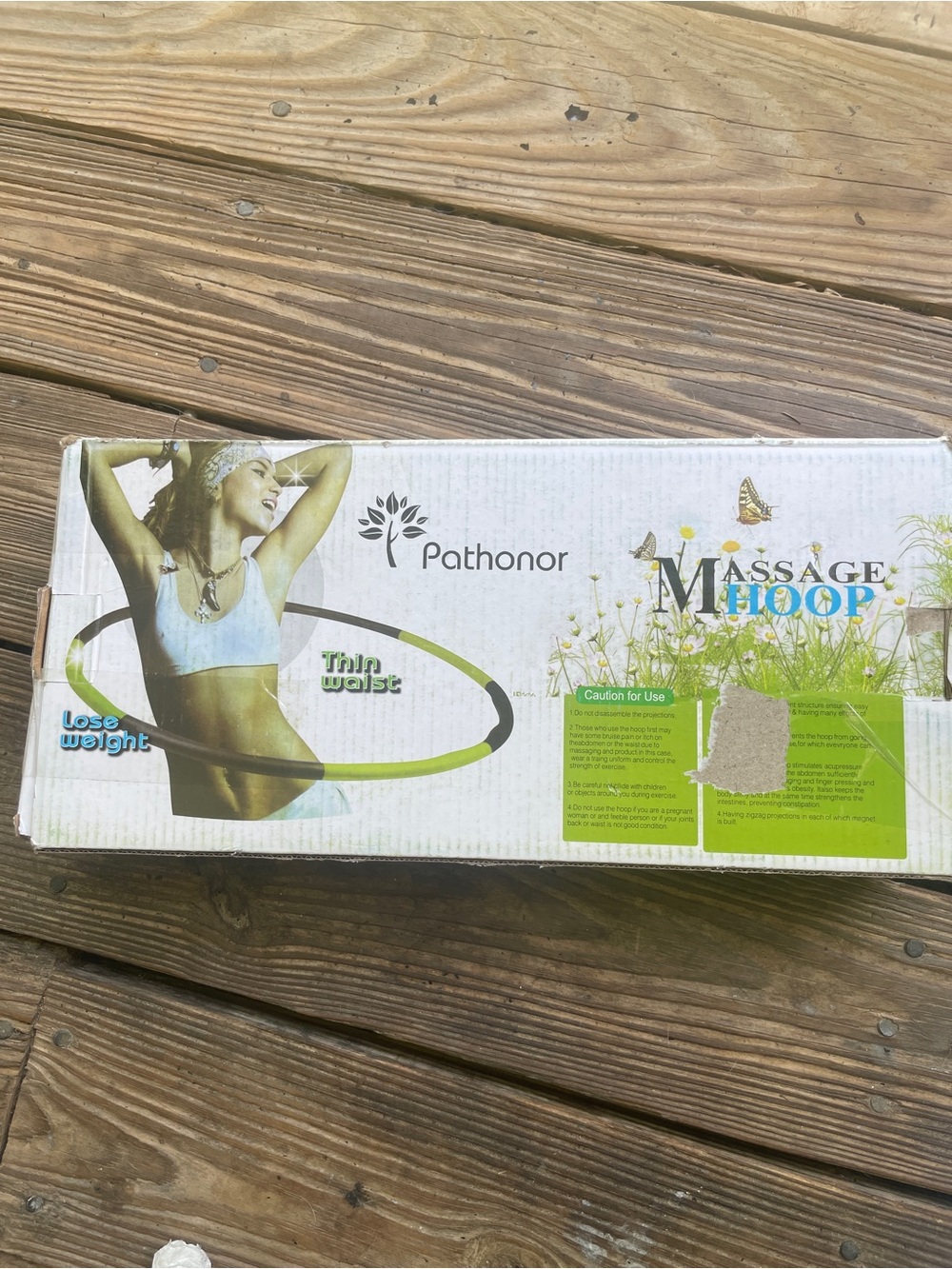 Green & Black Massage Hoop for Waist Toning